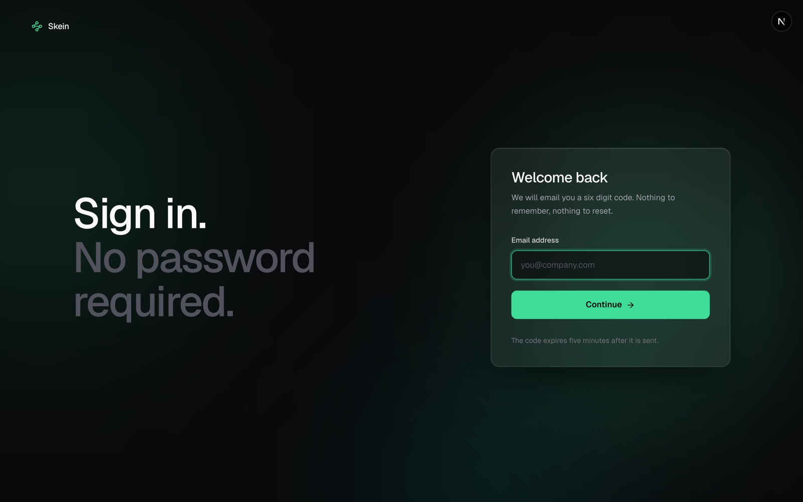Skein — Real-Time Chat interface